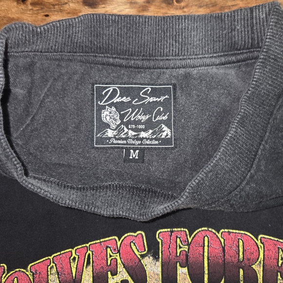 Darc Sport Women's Black Cropped Wolves Forever Tee - Picture 3 of 4